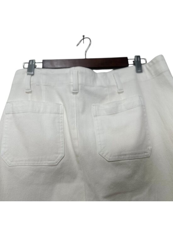 Talbot Wide Leg Trousers Jean Womens 16W White Relaxed High Rise Stretch Preppy - Picture 11 of 14